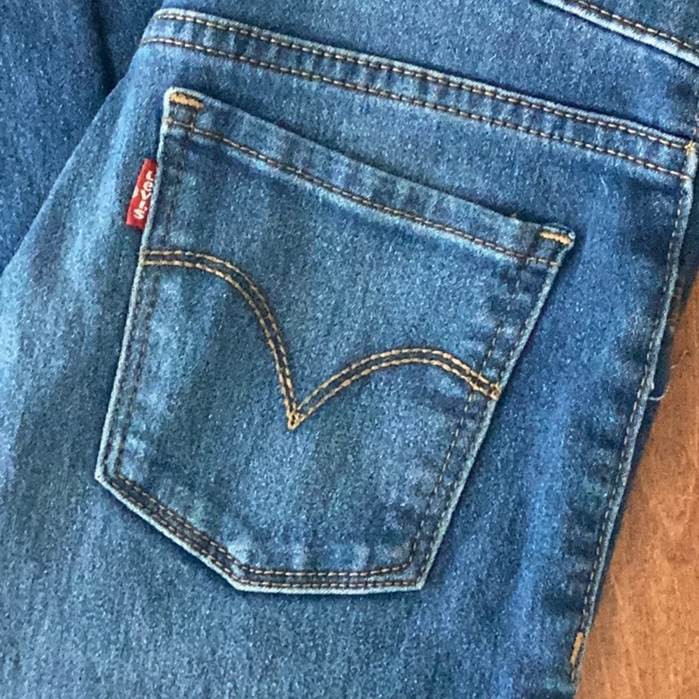 💗 Girls LEVI’S jeans Sz 12 denim jeggings EUC - Picture 2 of 11